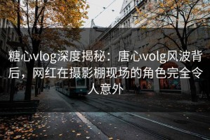 糖心vlog深度揭秘：唐心volg风波背后，网红在摄影棚现场的角色完全令人意外