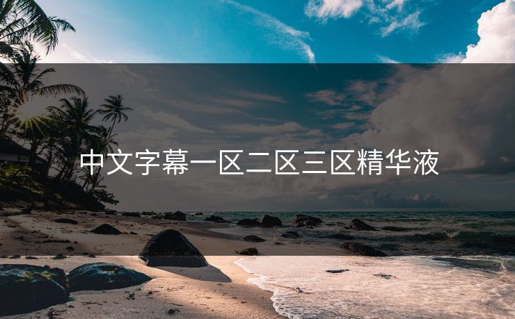中文字幕一区二区三区精华液